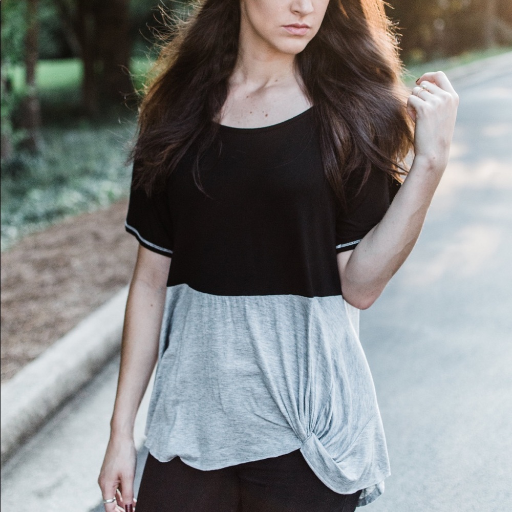 Black and Grey Shirt